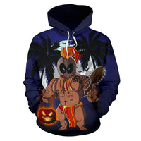 Halloween Trick Or Treat Kanaka Warrior Hoodie (Zip) - Polynesian Pride