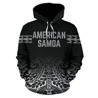 American Samoa All Over Hoodie Polynesian Fog - Polynesian Pride
