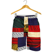 Polynesian Men's Shorts - Design Retro Patchwork - Polynesian Pride