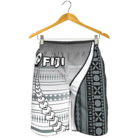 Fiji Rugby Men Shorts Confident Polynesian Black - Polynesian Pride