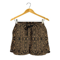Polynesian Lauhala Mix Gold Women's Short - Polynesian Pride