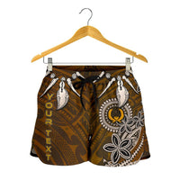 Pohnpei Custom Personalised Women's Shorts - Polynesian Boar Tusk - Polynesian Pride