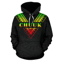 Chuuk All Over Hoodie Reggae Color Sailor Style - Polynesian Pride