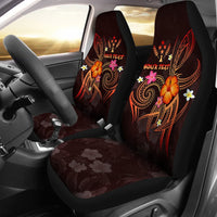 Kosrae Polynesian Personalised Car Seat Covers - Legend of Kosrae (Red) Universal Fit Red - Polynesian Pride