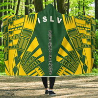 Society Islands Hooded Blanket - Polynesian Tattoo Flag Hooded Blanket White - Polynesian Pride