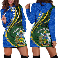 Solomon Islands Hoodie Dress Kanaloa Tatau Gen SI Blue - Polynesian Pride