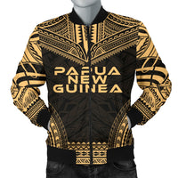 Papua New Guinea Polynesian Chief Men's Bomber Jacket - Gold Version Gold - Polynesian Pride