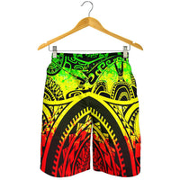 Polynesian Men's Shorts, Maui Tattoo Polynesian Patterns (Reggae) - Polynesian Pride