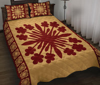Hawaiian Quilt Pattern Tradition Quilt Bed Set - Polynesian Pride