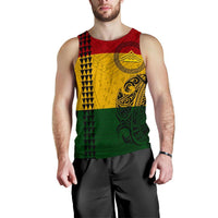 Hawaii Kanaka Flag Polynesian Personalized Men's Tank Top - Mauna Kea Protectors - Polynesian Pride