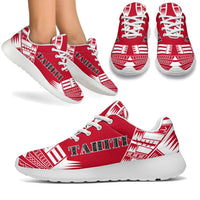Tahiti Sport Sneakers - Polynesian Tattoo Flag White - Polynesian Pride