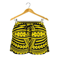 Polynesian Seamless Yellow Women's Short - Polynesian Pride