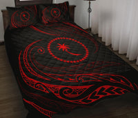 Chuuk Islands Quilt Bed Set - Red - Frida Style - Polynesian Pride