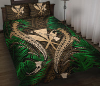 Hawaii Shark Polynesian Tropical Quilt Bed Set - Gold - Polynesian Pride
