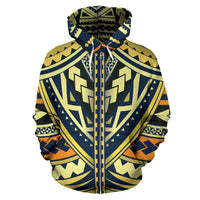 Polynesian Tattoo Zip up Hoodie - Polynesian Pride