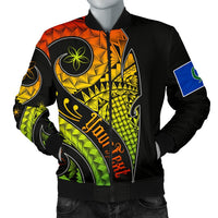 Pohnpei Personalised Men's Bomber Jacket - Polynesian Decorative Patterns Reggae - Polynesian Pride