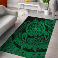 Hawaii Polynesian Turtle Rug - Green Green - Polynesian Pride