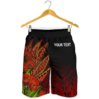 Polynesian Hawaii Personalised All Over Print Men's Shorts - Ohia Lehua - Polynesian Pride