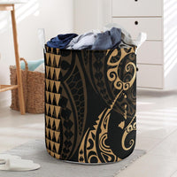 Kakau Polynesian Map Hawaii Laundry Basket Gold AH Laundry Basket - 2 One Size Gold - Polynesian Pride