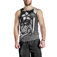 Federated States of Micronesia Men's Tank Top White - Turtle With Hook - Polynesian Pride