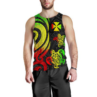 Wallis and Futuna Men's Tank Top - Reggae Tentacle Turtle - Polynesian Pride