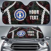 CMNI Custom Personalised Auto Sun Shades - Chain Polynesian Auto Sun Shade Universal Fit BLACK - Polynesian Pride
