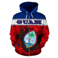 Guam Break The Limit All Over Zip up Hoodie - Polynesian Pride
