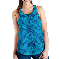 Polynesian Women's Racerback Tank Blue - Polynesian Pride