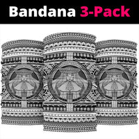 Hawaii Mauna Kea Pele Polynesian Bandana White One Size White - Polynesian Pride