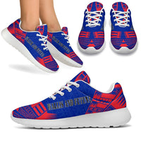 Wallis And Futuna Sport Sneakers - Polynesian Tattoo Flag White - Polynesian Pride