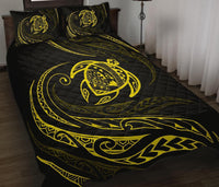 Hawaii Turtle Quilt Bed Set - Yellow - Frida Style - Polynesian Pride