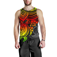 Vanuatu Polynesian Men's Tank Top - Reggae Turtle - Polynesian Pride