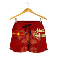 Rotuma Women's Shorts - Hevala Rotuma Tefui Flowers - Polynesian Pride