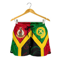 Vanuatu Polynesian Women's Shorts - Vanuatu Flag and Coat Of Arms - Polynesian Pride