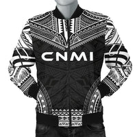 Northern Mariana Islands Polynesian Chief Men's Bomber Jacket - Black Version Black - Polynesian Pride