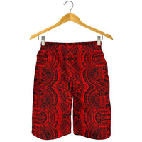 Polynesian Symmetry Red Men's Short - Polynesian Pride