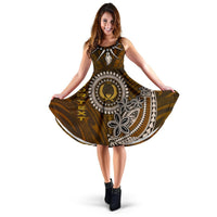 Pohnpei Custom Personalised Women's Dress - Polynesian Boar Tusk - Polynesian Pride