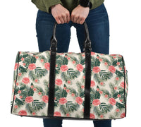 Hibiscus Plumeria Tropical Red Hawaii Travel Bag Travel Bag One size Black - Polynesian Pride