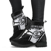Brittany Rugby Leather Boots - Breizh Rugby Art - Polynesian Pride