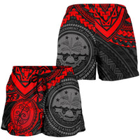 Federated States Of Micronesia Shorts (Women) - Red Turtle - Polynesian Pride