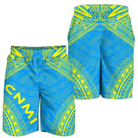 Palau Men's Shorts - Polynesian Chief Flag Version - Polynesian Pride