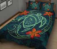 Hawaii Turtle Polynesia Tropical Quilt Bed Set - Tax Style - AH - Polynesian Pride