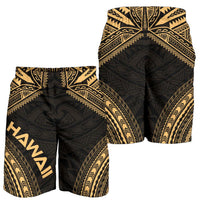 Hawaii Men's Shorts - Polynesian Chief Gold Version - Polynesian Pride