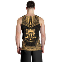 Tuvalu Men's Tank Top - Polynesian Chief Gold Version - Polynesian Pride