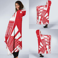 Austral Islands Hooded Blanket - Polynesian Tattoo Flag - Polynesian Pride