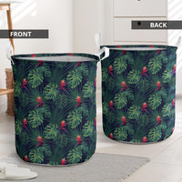 Tropical Monstera Leaf Green Hawaii Laundry Basket - Polynesian Pride