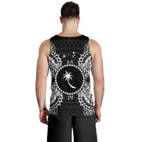 Chuuk Polynesian Men Tank Top Map Black - Polynesian Pride