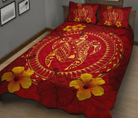 Hawaii Turtle Polynesian Quilt Bed Set - Oil Style - Polynesian Pride