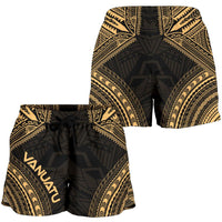 Vanuatu Women's Shorts - Polynesian Chief Gold Version - Polynesian Pride