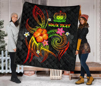 Polynesian Hawaii Personalised Premium Quilt - Legend of Samoa (Reggae) - Polynesian Pride